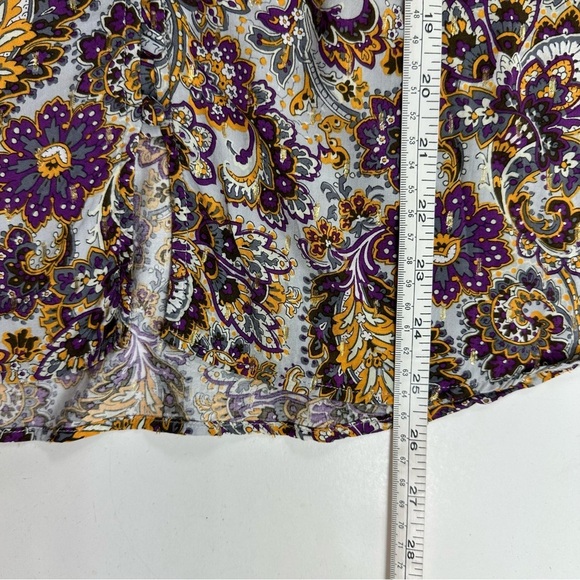 Soft Surroundings Lightweight Top Women Sz Small  French Cuff Covered Button - Picture 8 of 9